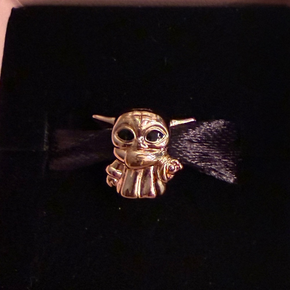 Disney Parks Grogu Rose Gold Star Wars Pandora Charm The Mandolorian Child Charm - Picture 5 of 7